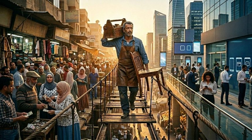 Craftsman_balancing_between_two_…_202606201659 الاقتصاد الموازى