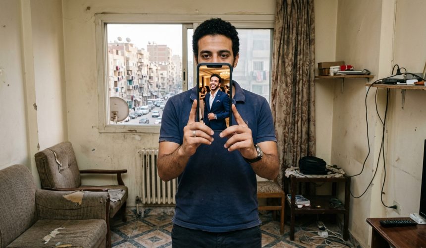 Man_holding_smartphone_showing_p…_202608171511 حين تذوب الحدود بين المُعلَن والمُضْمَر